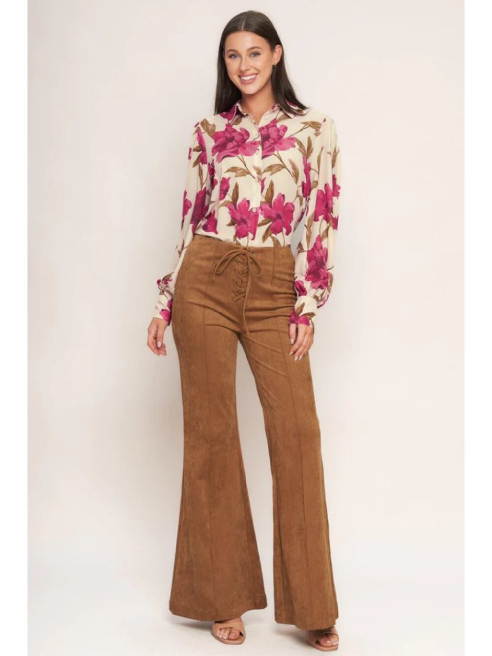 Wild Honey Faux Suede Pants - Picture 3 of 5